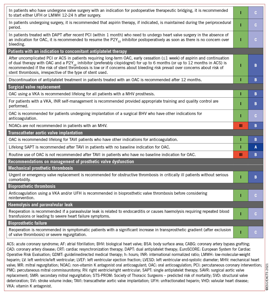 2021 ESC/EACTS Guidelines for the management of valvular heart disease ...